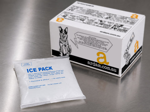 ardam ice packs for raw dog food delivery